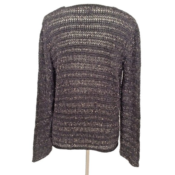 Chico's Open Knit Pullover Sweater Size 2 (Women's 12) - Picture 2 of 8